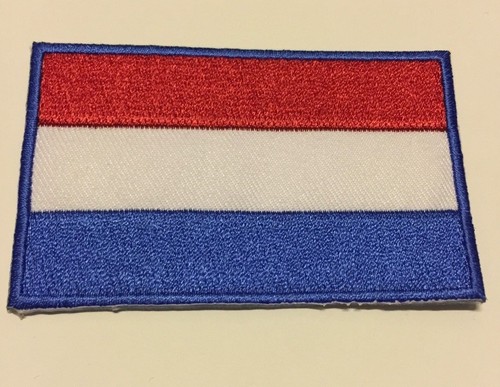 Holland Netherland Flag Embroidered Sew//Iron On Patch Patches