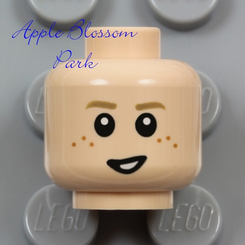 NEW Lego Light FLESH CHILD MINIFIG HEAD Boy Girl Happy Smile Sad Anakin Freckles