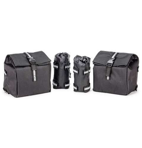 Snowmobile Universal Padded Storage Cargo Bag UTV Motorcycle Black ATV