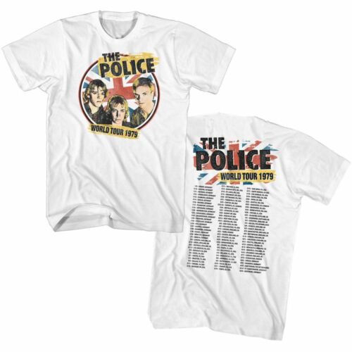 The Police /'79 World Tour White Adult T-Shirt
