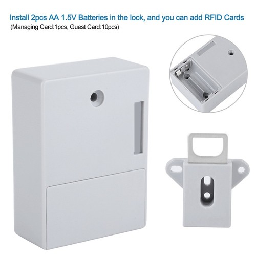 Smart Batterie RFID Tiroir Armoire Serrure bricolage caché Digital Serrure Kit sans trou