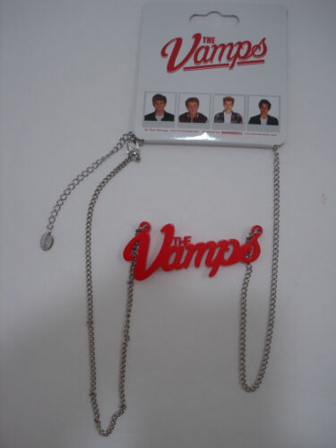The Vamps Girl's Red Logo The Vamps Necklace One Size New 