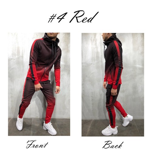 Men/'s Tracksuit Jogging Top Bottom Sport Sweat Suit Trousers Hoodie Coat Pant