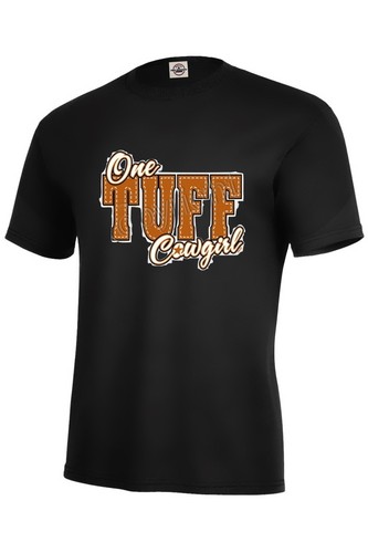 One Tuff Cowgirl Funny Adult Graphic T-shirt Unisex tee P56