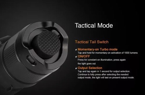 Fenix Flashlight PD35TAC Tactical Edition 1000 Lumen Stainless Steel FX-PD35TAC