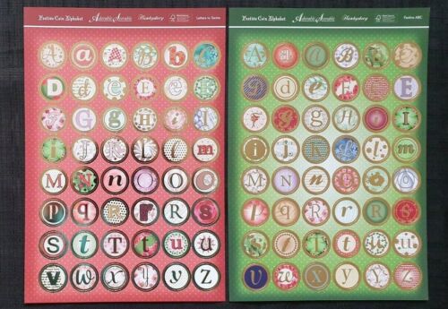 16 Hojas Hunkydory Festivo Navidad frustrado /& Die Cut alfabetos-Rojo y Verde