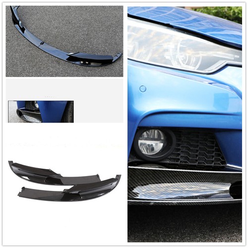Front Bumper Cover Lip Carbon Fiber Surface For 2012-18 BMW F30 3 Series M Style