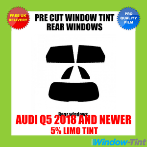 AUDI Q5 2018 5/% LIMO REAR PRE CUT WINDOW TINT