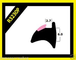 Black Rubber Door And Window Seal Gasket Wedge Gasket uPVC Gasket R3230P