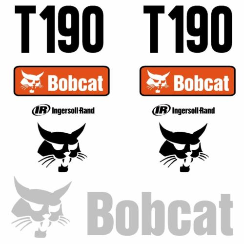 Bobcat T190 DECALS Stickers Skid Steer loader New Repro decal Kit