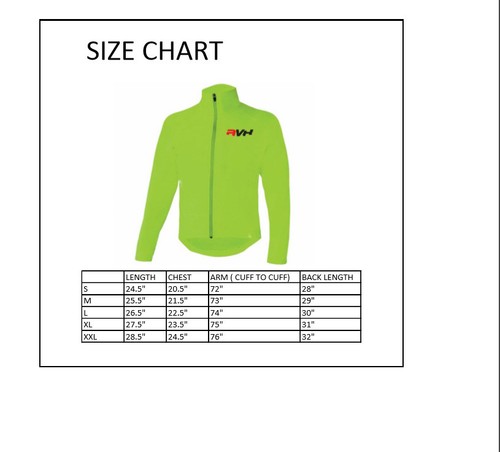 Mens Cycling Waterproof Rain Jacket Hi Visibility Running Full Sleeve Top Coat