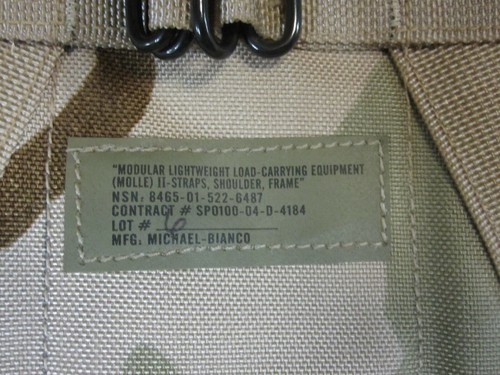 New Complete Desert DCU Molle 2 Enhanced Shoulder Straps Quick Release SDS