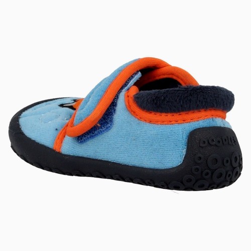 Clarks DOODLES Children Infant Boys Kids slippers Blue JET SNOOZE PLANE Aircraft