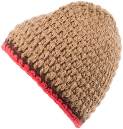 Short Beanie /"Desert/" in cammello//marrone//Dubarry