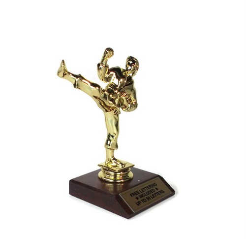 Free Lettering Karate Kicker 2 Trophy Striking Dojo Desktop Series