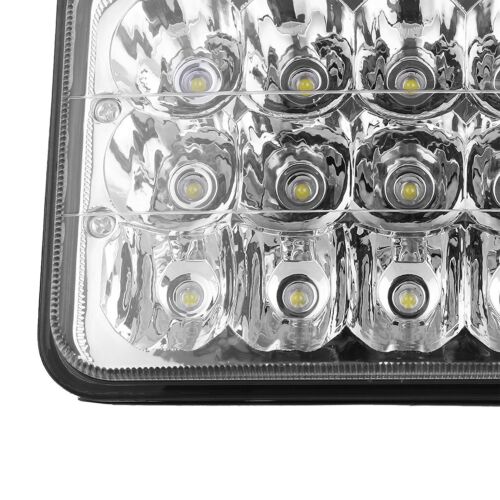 4/"x6/"Crystal Clear Sealed Beam LED Headlights For Chevy Pick Up Truck 81-87 4PCS