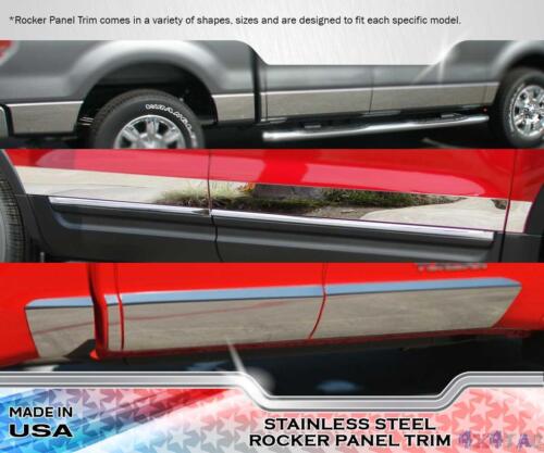 Stainless Steel 6/" Wide Between Wheels Rocker Panel 4PC Fits Hummer H2  03-09
