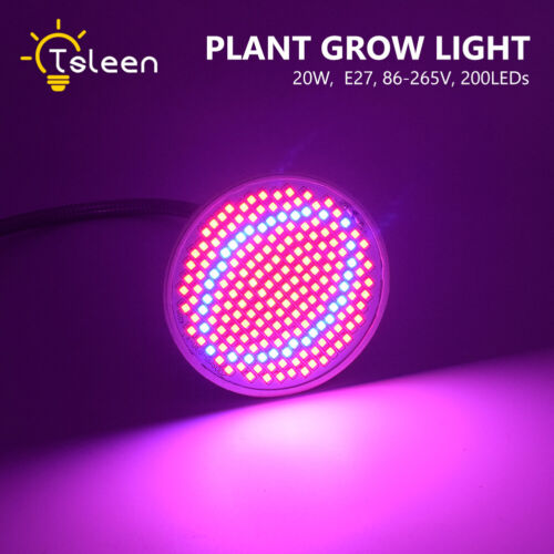 Wide Spectrum E27 Indoor LED Grow Light 220V Red+Blue For Hydroponic Plants C6E 