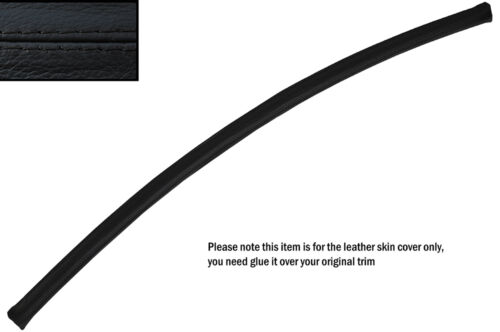 Black stitch rail supérieur en cuir Tableau De Bord Dash peau couvrir fits MG MGB GT