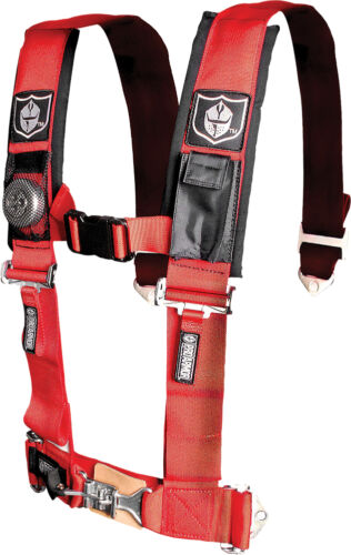 PRO ARMOR 3/" 4PT SEAT HARNESS RED