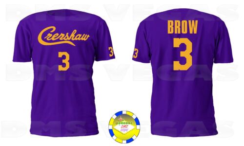 Crenshaw Anthony Davis Brow 3 Jersey Tee Shirt Men S-5XL