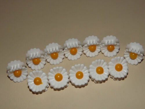 x12 Assorted Mini Daisy Small Plastic Hair Clips Claws Clamps Hair Accessories 