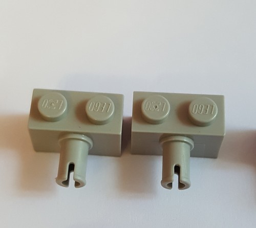 Lego 2458 Technic Brick 1x2 with pin connector Many Colours 2 Piece Selection 17