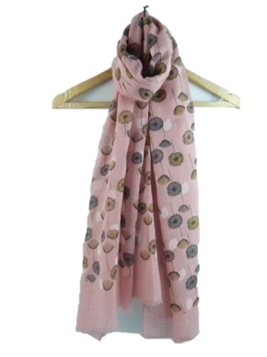 Ladies scarf with unique Dandelion Dandelions design superb quality in 4 colours 