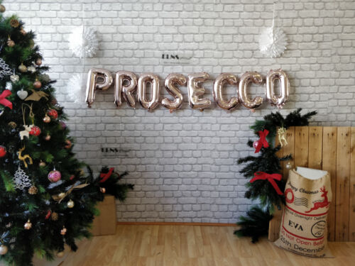 Rose Gold Balloons,Gold Silver Letters Foil 16&#034; PROSECCO