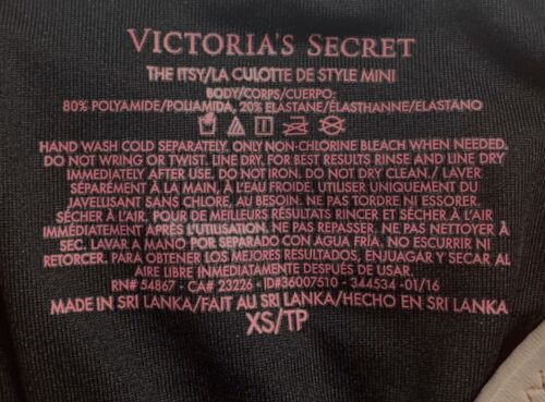 Details about   Victoria's Secret Black Contrast Trim Double Banded Itsy Bikini Bottom NWT M 
