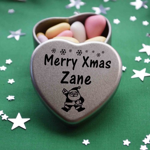 Joyeux noël zane mini cœur boîte cadeau joyeux noël stocking filler