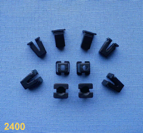 10x Carénage Clips Fixation Colliers Support Clip Universel 7 mm Noir 116 A