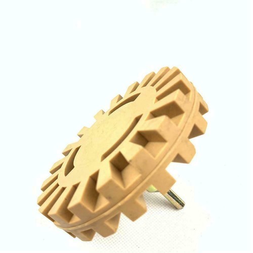 4/" inch Rubber Eraser Wheel Adhesive Sticker Pinstripe Decal Graphic Remover RPM