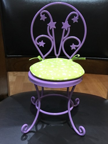 American Girl Doll of the Year Retired McKenna Loft Bed Purple Metal Chair ONLY