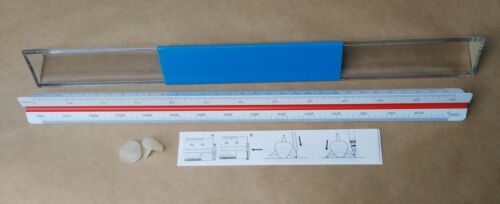 NESTLER 2.41 617 ISO 2 Dreikantmaßstab Redukt Lineal Architekt Vermesser 30 cm