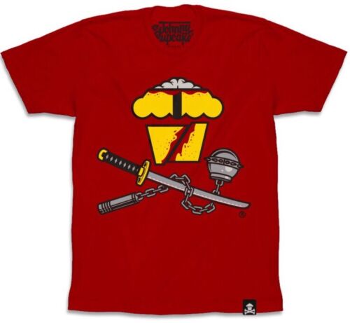 Men/'s New Johnny Cupcakes Kill Johnny Crossbones T-Shirt size Medium Kill Bill