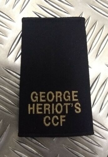 CCF Rank Slide Genuine British Military George Heriot`s Edinburgh Cadet 