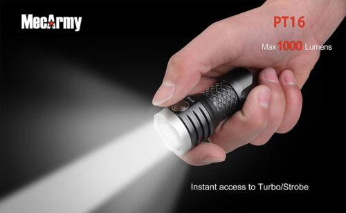 Mecarmy PT16 3x Cree XP-G2 USB Rechargeable LED 1000lm Flashlight