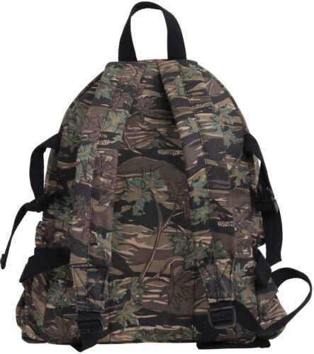 Mini Vintage Canvas Backpack Military Camo Compact School Bag 