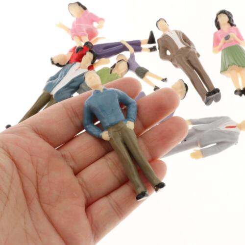 échelle 1:25 Modèle Train personnes handgemalte 14pcs Tiny personnages