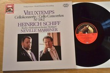 Vieuxtemps Heinrich Schiff Neville Marriner Cello Concertos No 1 & 2 LP