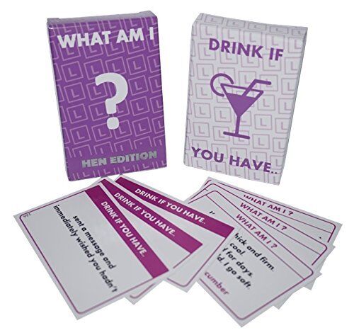 WHAT AM I ? DRINK IF YOU HAVE ....•:* 2 GAMES *:•. Hen Night Party Games
