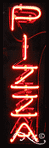 BRAND NEW /"PIZZA/" 24x8x3 VERTICAL REAL NEON SIGN W//CUSTOM OPTIONS 12281