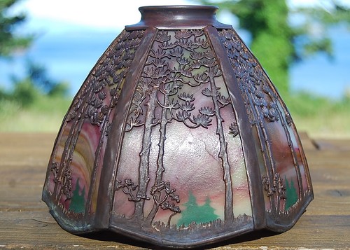 mission arts and crafts Handel Pine tree sconce 1 of 8 available lamp