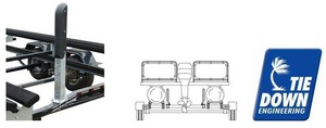 TIEDOWN-Pontoon-Boat-Trailer-Heavy-Duty-30-034-Guide-On-039-s-1-pair