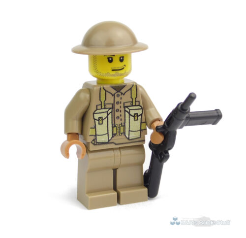 Ww2 Custom soldado británico con Sten impresas con Brickarms de lego ® partes
