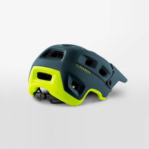 Blue Green MET Terranova MTB Bicycle Safety Helmet Small 52//52cm