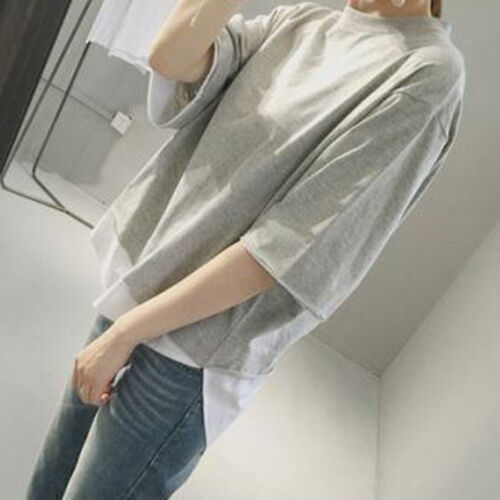 Korean New T Shirt Femmes//Fille Casual à manches courtes T-Shirt Loose Blouse Tops Tee
