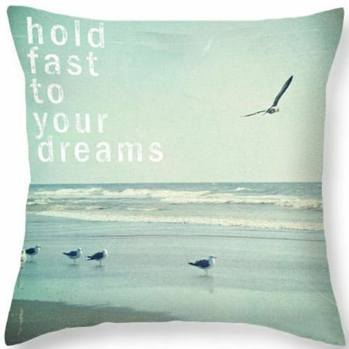 Beach Starfish Cotton Linen Pillow Case Cushion Cover Fashion Home Decor 