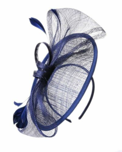 Large Sinamay Hat Fascinator Headband clip Weddings Ladies Day Races Royal Ascot